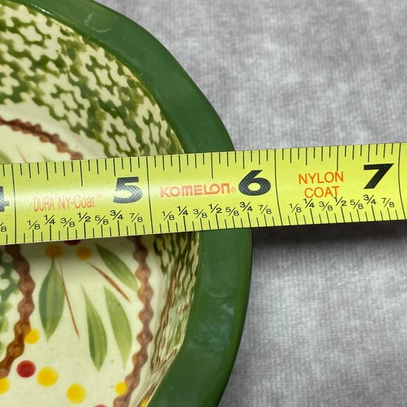Temp-Tations Old World Green 5 inch Scalloped Edge Bowls Set Of 2 - Picture 7 of 9